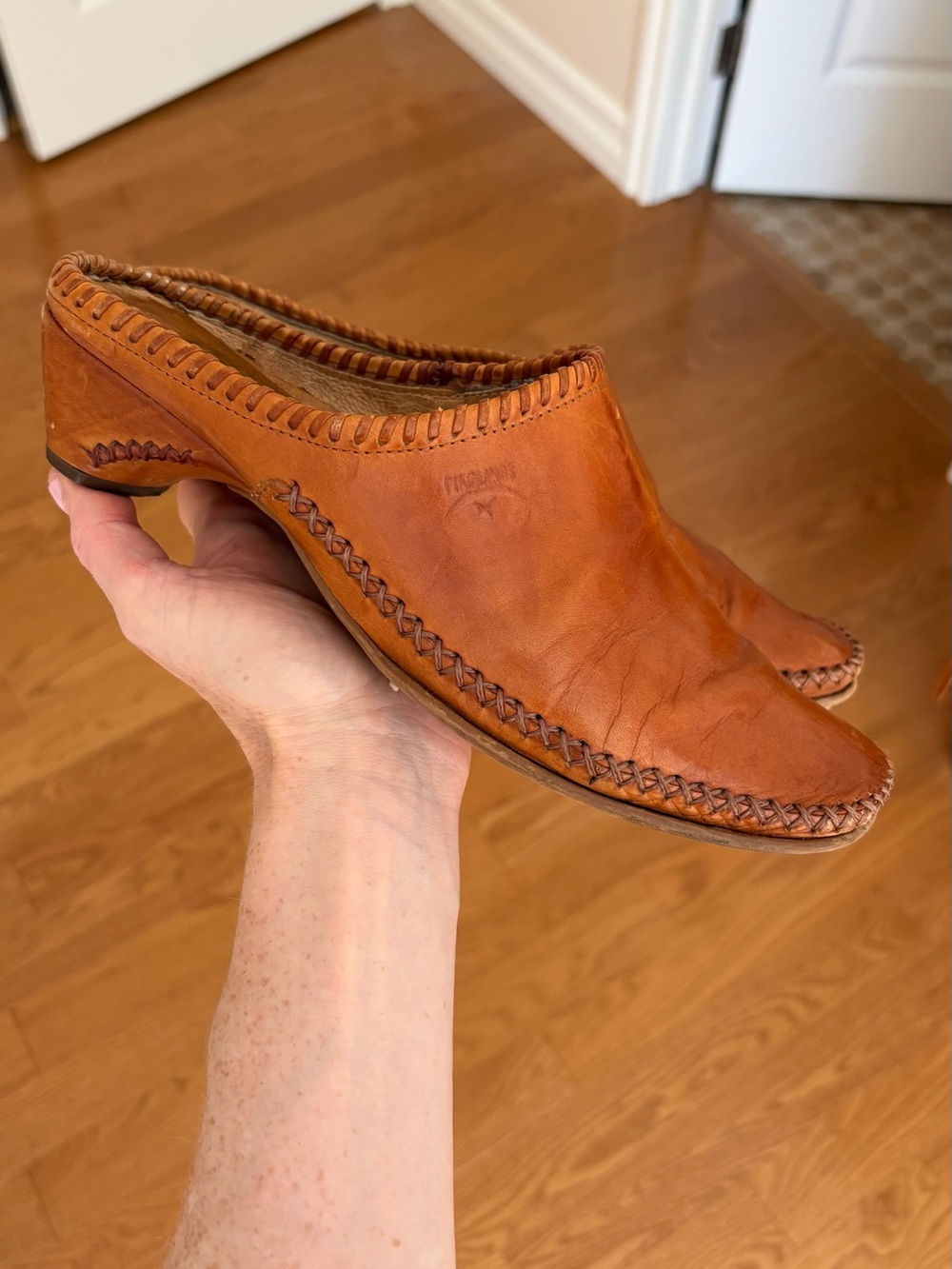 Pikolinos tan leather mules with heel size 39